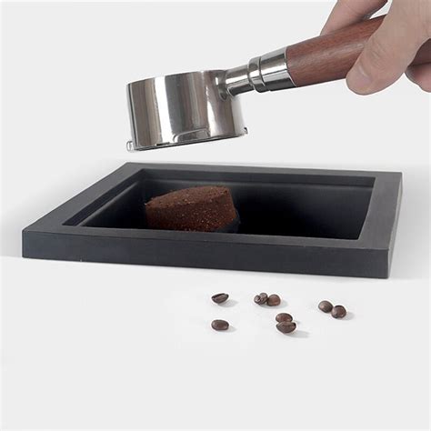 stainless steel espresso knock box